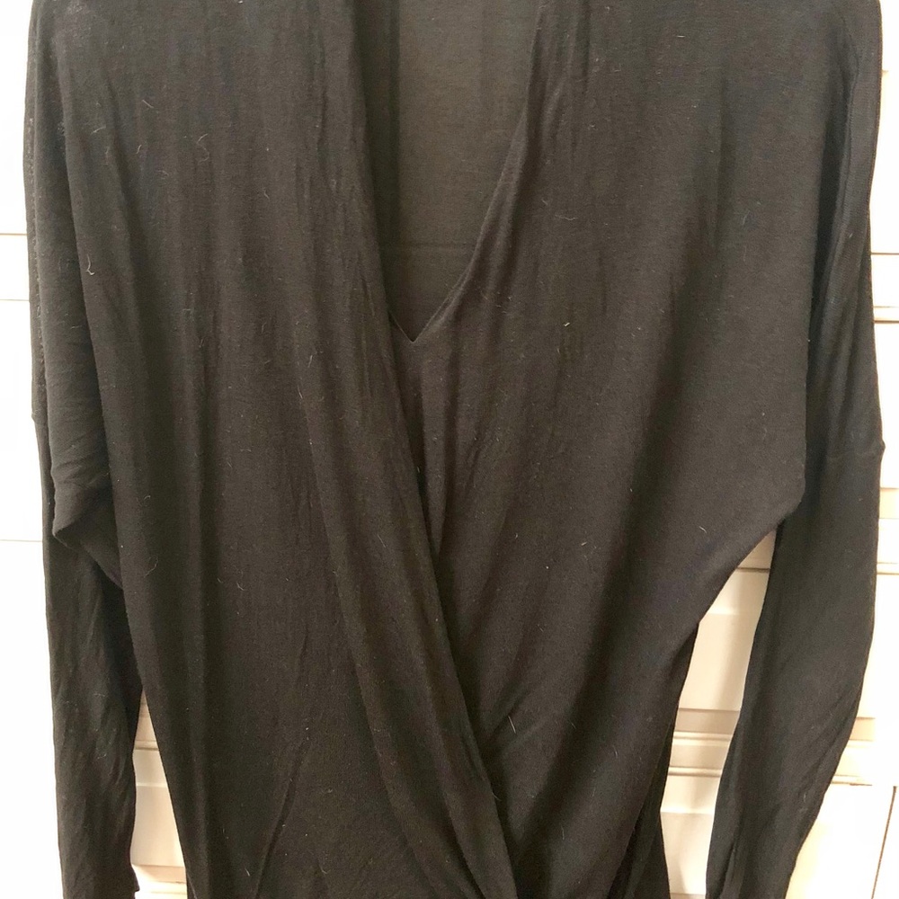 Selection light black sweater